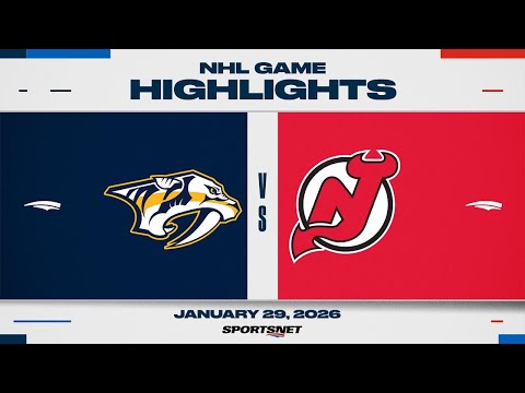 NHL Highlights | Predators vs. Devils - January 29, 2026