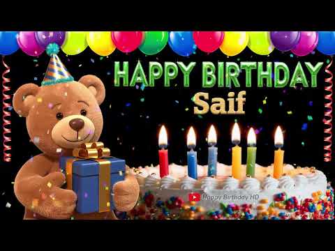 Saif Happy birthday To You - Happy Birthday song name Saif 🎁 🎂