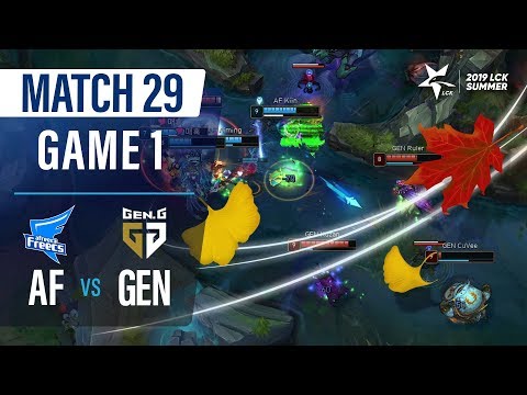 AF vs GEN | Match29 Game1 H/L | 2019 LCK Summer