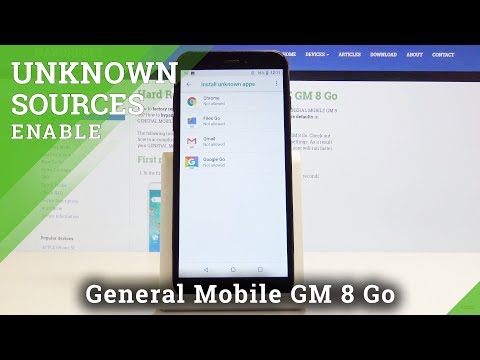 How to Install from Unknown Sources on GENERAL MOBILE GM 8 Go - Install Applications