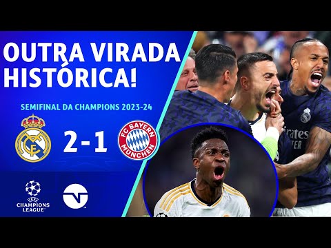 Gols e lances de Real Madrid x Bayern