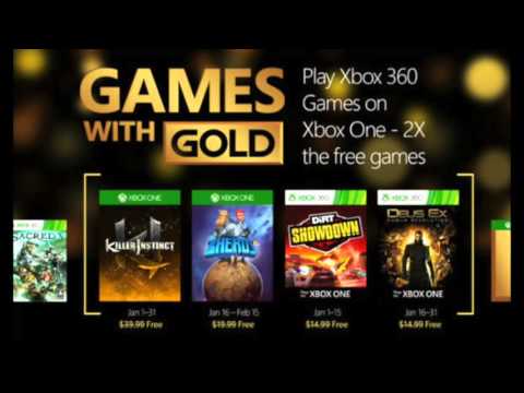 XBOX ONE GAMES WITH GOLD JANUARY 2016