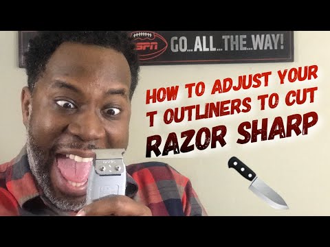 HOW TO ADJUST YOUR T OUTLINERS TO CUT RAZOR SHARP | 25 Years Experience | Garrick Dixon