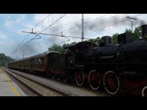 L' ARRIVO DELLA VAPORIERA GR. 625.177 A ROBILANTE.(CN) 18 - 6 - 2017