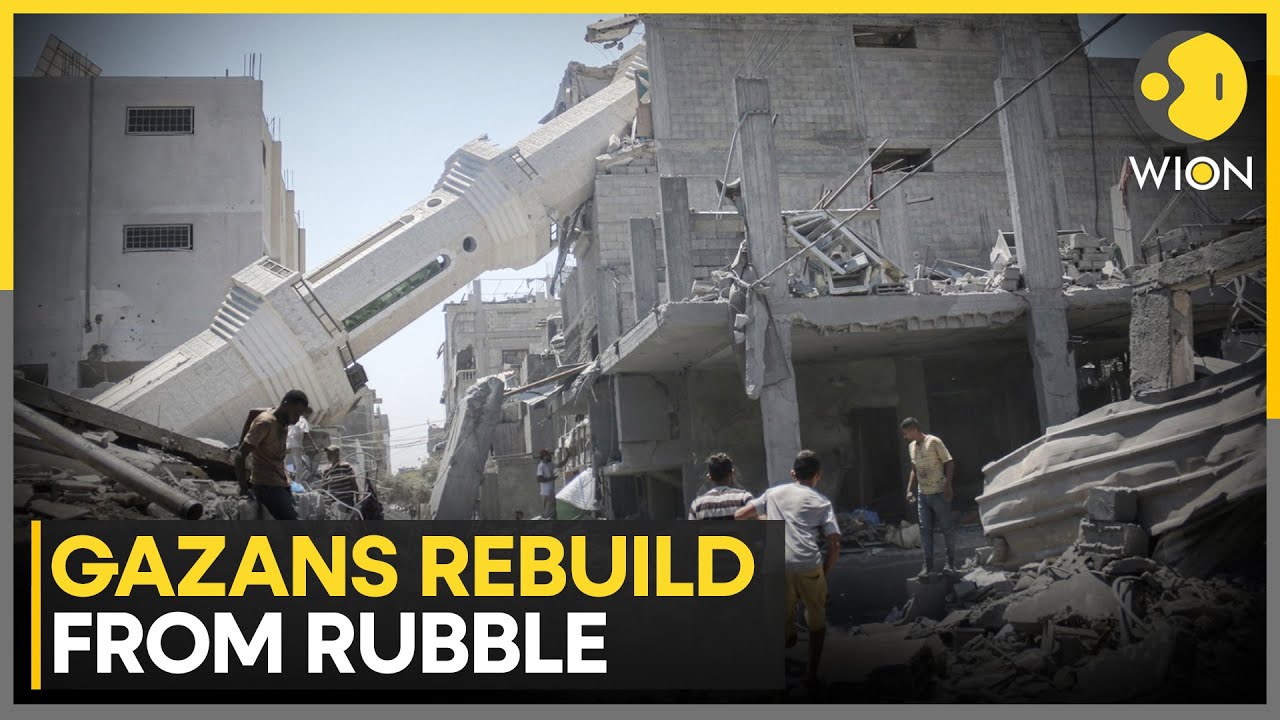 Gaza Winter Emergency: Gazans Pull Out Iron Rods to Rebuild Homes, Harsh Winter Threatens Survival