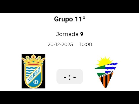 1°tiempo del partido Xerez CD -CD Zona Sur (4 andaluza Alevín Jornada 9 Grupo 11)