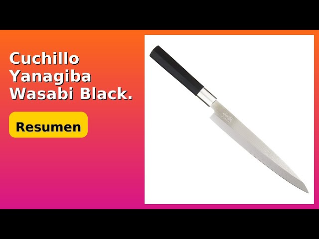 Vídeo relacionado con Arcos Cuchillo Chef 9.s Acero Inoxidable. Cuchillo Yanagiba asiático. Mango ergonómico polioximetileno y Hoja 240 mm. Serie Universal. Color negro.