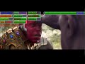 Avengers vs Thanos (Battle in Wakanda) With Healthbars Part 2
