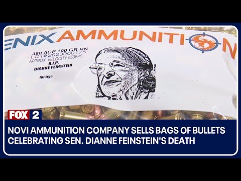Novi ammunition company sells bags of bullets celebrating Sen. Dianne Feinstein's death