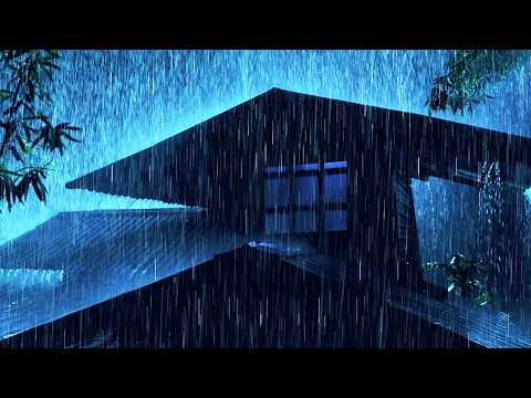 Heavy Rainstorm On Roof For Sleep Better – Thunder Sounds For Insomnia Relief, Relax & Focus