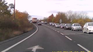 preview picture of video 'Overtake a whole queue of traffic why not?'
