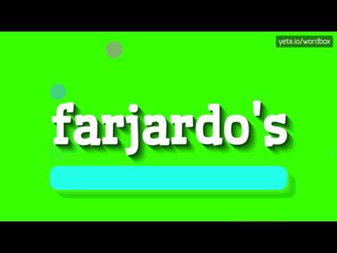 FARJARDO'S - HOW TO PRONOUNCE IT!?