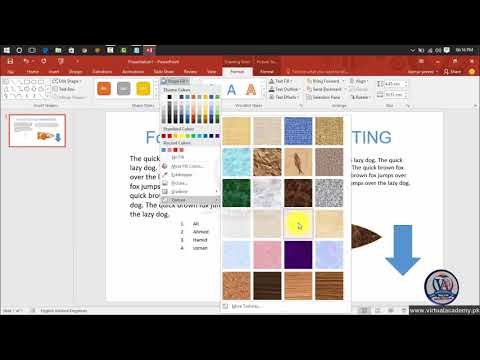 Ms Powerpoint 2016 Complete Training | Working on Formatting and Shapes| Lesson 07
