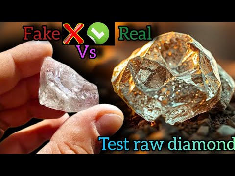 How to identify raw diamonds in rocks