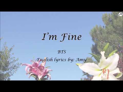 I’m Fine - English KARAOKE (piano instr.) - BTS