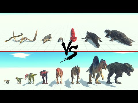 Reptiles Faction Vs Carnivore Dinosaurs Faction ARBS | Animal Revolt Battle Simulator