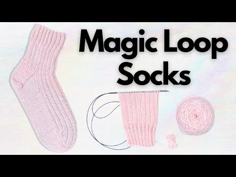 How to Knit Socks Using Magic Loop | Step-By-Step Knitting Tutorial | Knitting House Square