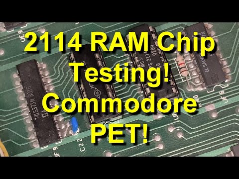 Testing 2114 RAM Chips In The 2nd Commodore 2001 PET Computer - Vic-20 Chips NEXT!!! - Episode 1477