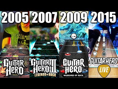 Evolution of Guitar Hero Games (2005-2018)