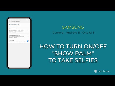 How to Turn On/Off "Show Palm" to take Selfies - Samsung Camera [Android 11 - One UI 3]