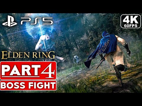 ELDEN RING PS5 Gameplay Walkthrough Part 4 BOSS FIGHT [4K 60FPS] - No Commentary