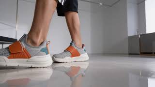 Кроссовки Hang Ten Kids серые сетка 2510