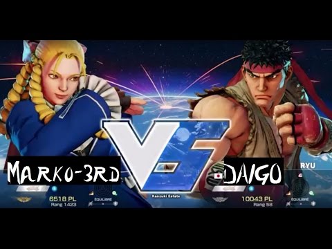 【 スト５ 】 SF5 / V - Marko_3rd (Karin) vs MCZ Daigo Umehara (Ryu)