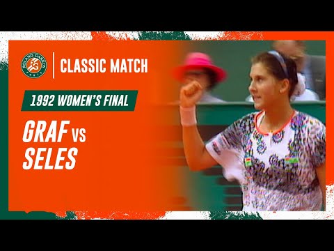 🇺🇸 Seles v. Graf 🇩🇪 1992 Women's singles final I Classic Match Roland-Garros