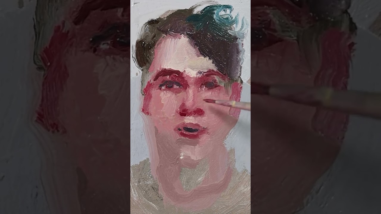 Confident and Expressive Brushstrokes in Portrait Painting | Art by: @paulferney
