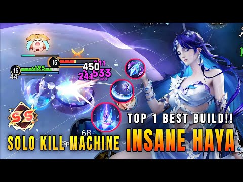 1 V 1 QUEEN!! Broken Haya Solo Kill Machine - Top 1 Best Build | Honor of Kings