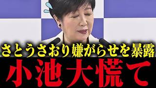 【小池百合子】※さとうさおりが小池都政の姑息な嫌がらせを暴露！議会での姑息な手段がバレて小池大慌て...!!【小池都知事 都議会 カイロ大学 学歴詐称疑惑】