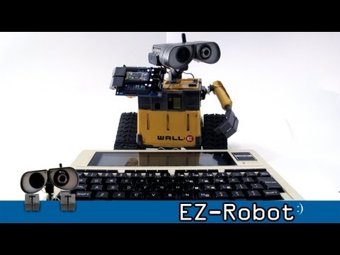 DJ's Trs-80 Model 100 Controlled Wall-E