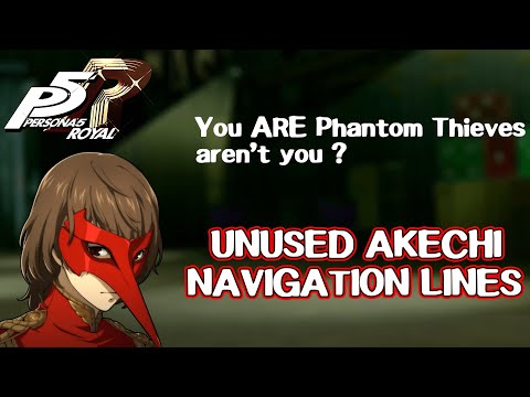 Unused Prince Akechi navigation lines - Persona 5 Royal