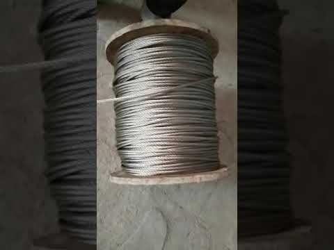 Unitech round galvanized wire ropes