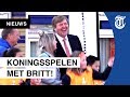 Koning heeft lol met Britt Dekker