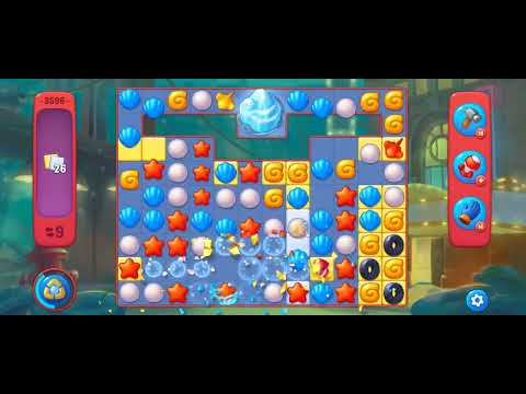 Fishdom Hard Level 3596 (with double lightning booster) @choraelmin