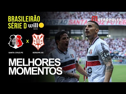 Veja melhores momentos de SANTA CRUZ-PE (5) 2 X 1 (4) SERGIPE-SE pelo Brasileirão Série D Will Bank