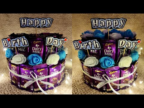 Diarymilk chocolate tower, Handmade chocolate hamper, Diy cadbury chocolate bouquet, Birthday Gift🍫