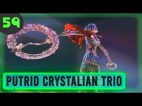 Putrid Crystalian Trio Boss Fight Elden Ring Gameplay 4K