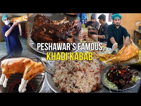 INSANE WHOLE STUFFED LAMB - Intestine BBQ & Khadi Kebab, Street Food In Peshawar, Pakistan