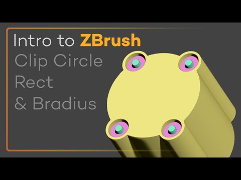 Intro to ZBrush 023 - Clip Circle, Rect and BRadius Modifier Settings!!