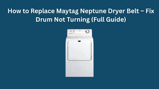 Replace Maytag Neptune Dryer Belt — Fix Drum Not Turning (Full Guide)