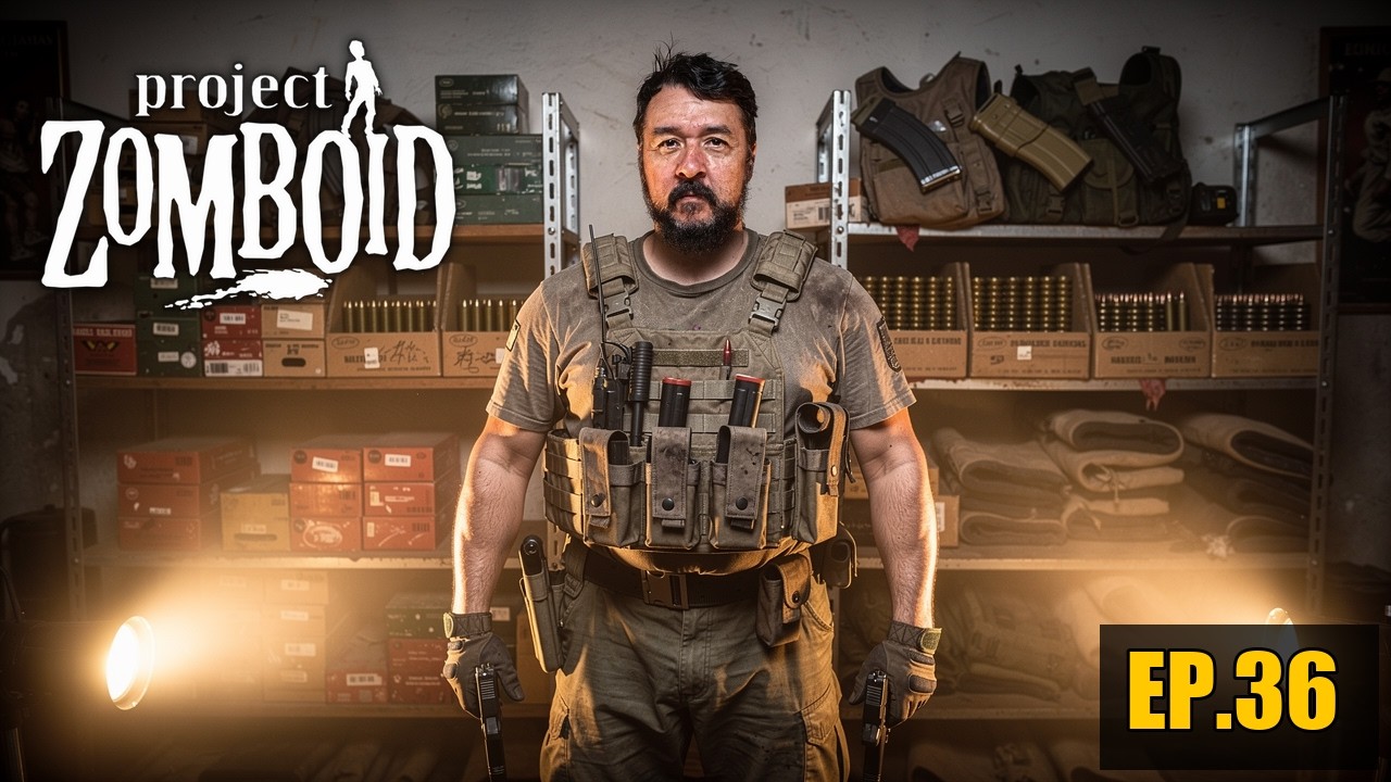 PROJECT ZOMBOID EP.36 "El arsenal completo de Robocop"