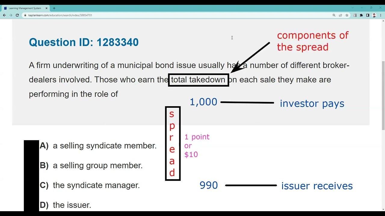 Series 7 Exam Prep - Participants in a Municipal Syndicate ...