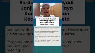 Ikut Berduka! Dedi Mulyadi Tanggung Biaya Perawatan Korban Kecelakaan Kereta Bekasi