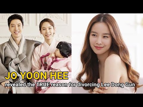 Jo Yoon Hee revealed the reason for divorcing Lee Dong Gun & the way she handled the wedding photos