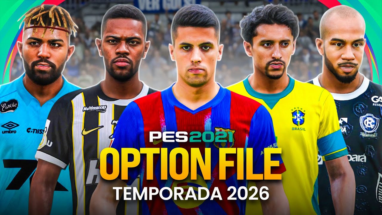OPTION FILE PES 2021 JANEIRO 2026 🔥 Transferências Atualizadas | Guia de Instalação PS4/PS5