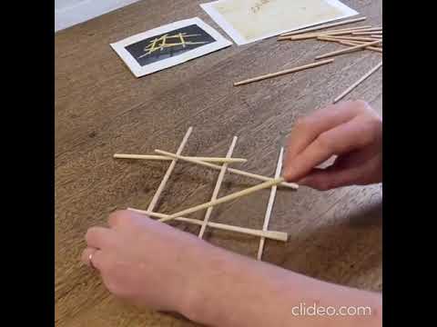 Make a Da Vinci Self-supporting Bridge from Chopsticks    #wood #puzzle #howto #woodbridge #davinci