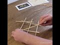 Make a Da Vinci Self-supporting Bridge from Chopsticks            #wood #puzzle #howto #woodbridge