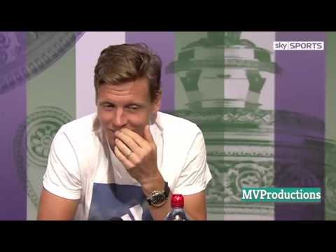 Tomas Berdych  vs Roger  Federer Wimbledon 2017 SF Interview - Wimbledon 2017 (HD)